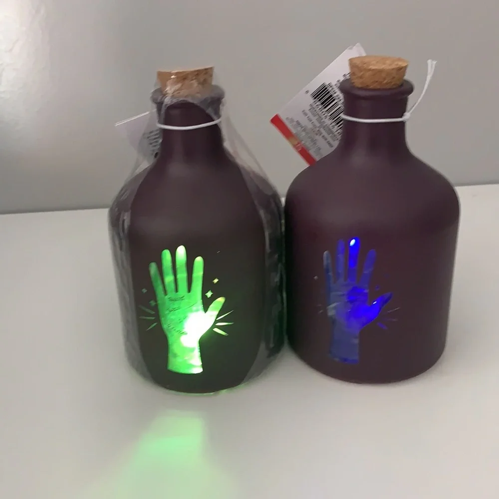Brand New Halloween Target Glass Decorative Bottles